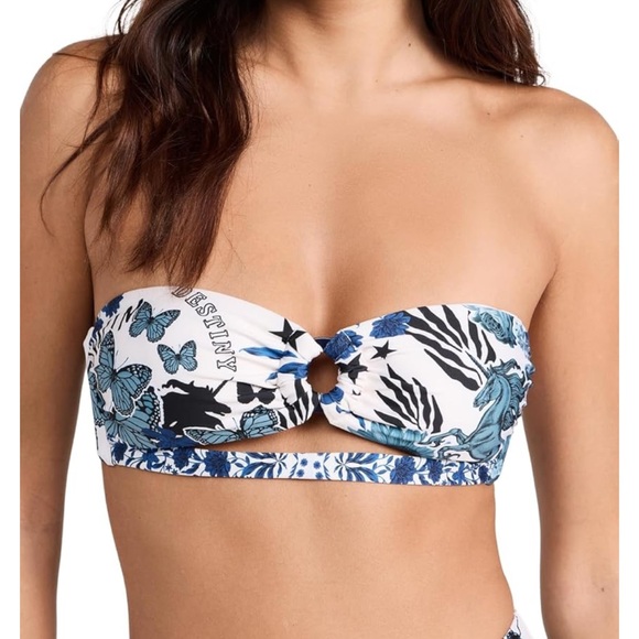 Agua Bendita Darya Strapless Bandeau Bikini Top Small - Picture 1 of 5